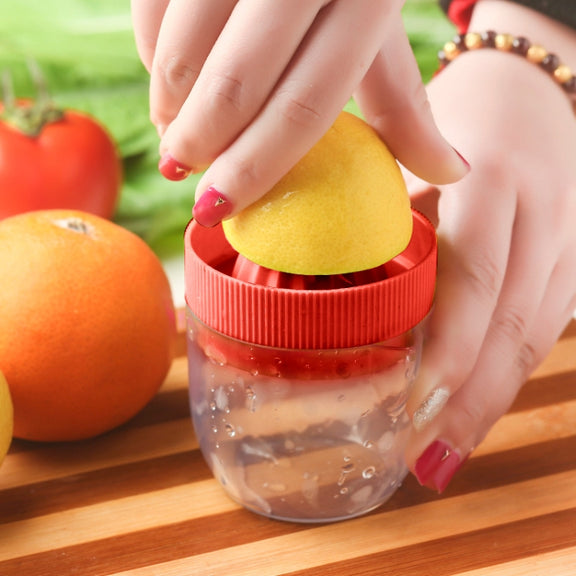 Multi-function Manual Mini Lemon Juicer with a Graduation Cup Juicer (Random Color Delivery)