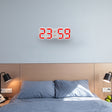 Multi-Function Large 3D LED Digital Wall Alarm Clock with Snooze Function, 12/24 Hours Display for Home, Kitchen, Office, DC 5V, CE Certificated(Red) - free shipping - PMc TechLife - Order now!