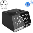 K11 Bluetooth Alarm Clock Speaker Creative Digital Music Clock Display Radio with Dual USB Interface, Support U Disk / TF Card / FM / AUX, UK Plug(Black) - Alarm Clocks by PMc TechLife | Online Shopping South Africa | PMc TechLife | Buy Now Pay Later Mobicred