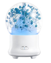 ML-824 100ML Gypsophila Flowers Aromatherapy Diffuser Air Humidifier with Colorful LED Light for Office / Home(Blue)