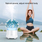 ML-824 100ML Gypsophila Flowers Aromatherapy Diffuser Air Humidifier with Colorful LED Light for Office / Home(Blue)