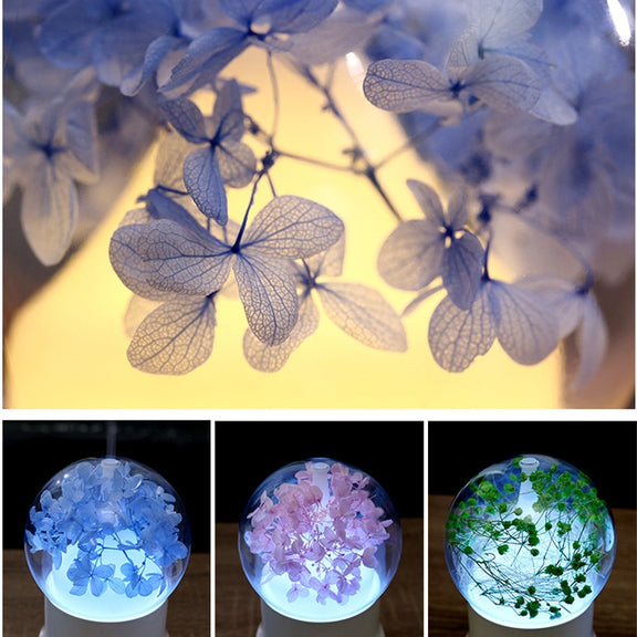 ML-824 100ML Gypsophila Flowers Aromatherapy Diffuser Air Humidifier with Colorful LED Light for Office / Home(Blue)