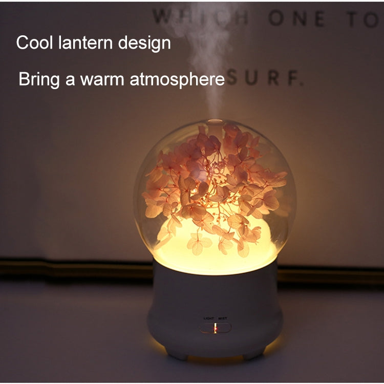 ML-824 100ML Gypsophila Flowers Aromatherapy Diffuser Air Humidifier with Colorful LED Light for Office / Home(Green)