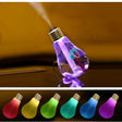 400ML Colorful Light Portable Bulb Shape Aromatherapy Air Purifier Humidifier for Home / Office / Car(Gold) - Air Purifiers & Accessories by PMC TechLife | Online Shopping South Africa | PMC TechLife | Buy Now Pay Later Mobicred
