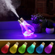 400ML Colorful Light Portable Bulb Shape Aromatherapy Air Purifier Humidifier for Home / Office / Car(Silver) - Air Purifiers & Accessories by PMC TechLife | Online Shopping South Africa | PMC TechLife | Buy Now Pay Later Mobicred