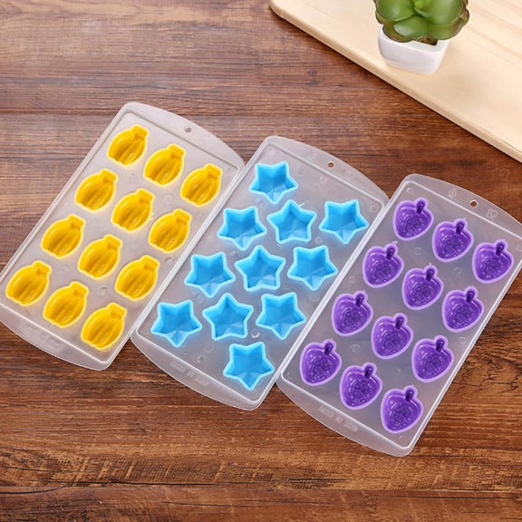 Grape Shaped Silicon Ice Cube Tray / Ice Mold Random Color