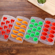Apple Shaped Silicon Ice Cube Tray / Ice Mold Random Color