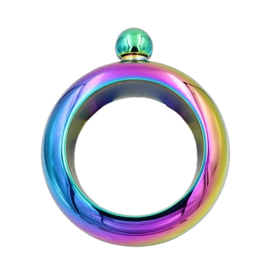 Fashion Creative 100ML Thickened Stainless Steel Bracelet Jug  3.5 Oz,Random Color Delivery
