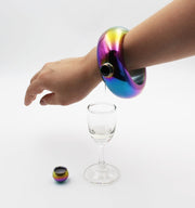Fashion Creative 100ML Thickened Stainless Steel Bracelet Jug  3.5 Oz,Random Color Delivery