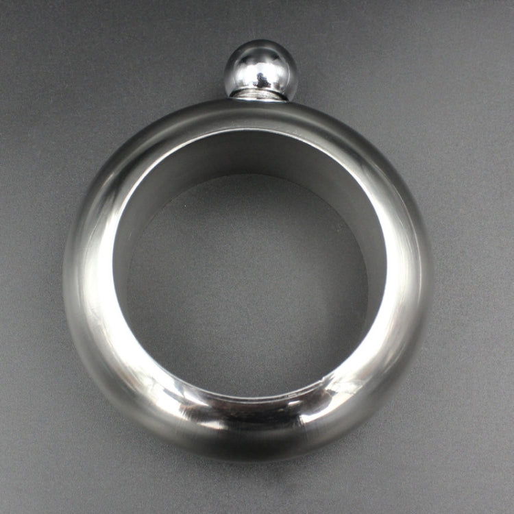 Fashion Creative 100ML Thickened Stainless Steel Bracelet Jug  3.5 Oz(Silver)