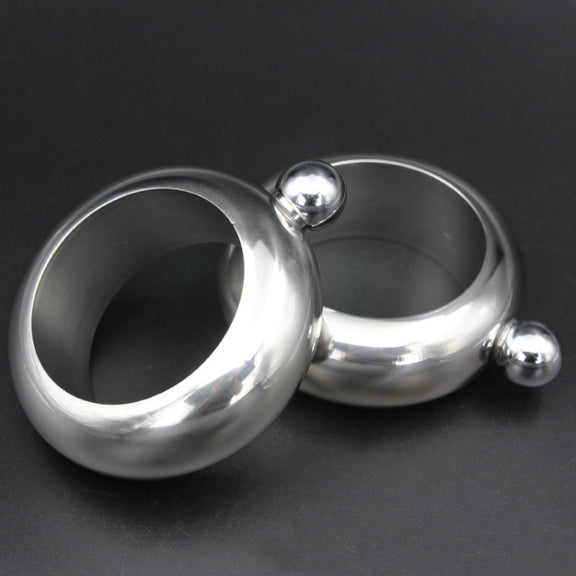 Fashion Creative 100ML Thickened Stainless Steel Bracelet Jug  3.5 Oz(Silver)