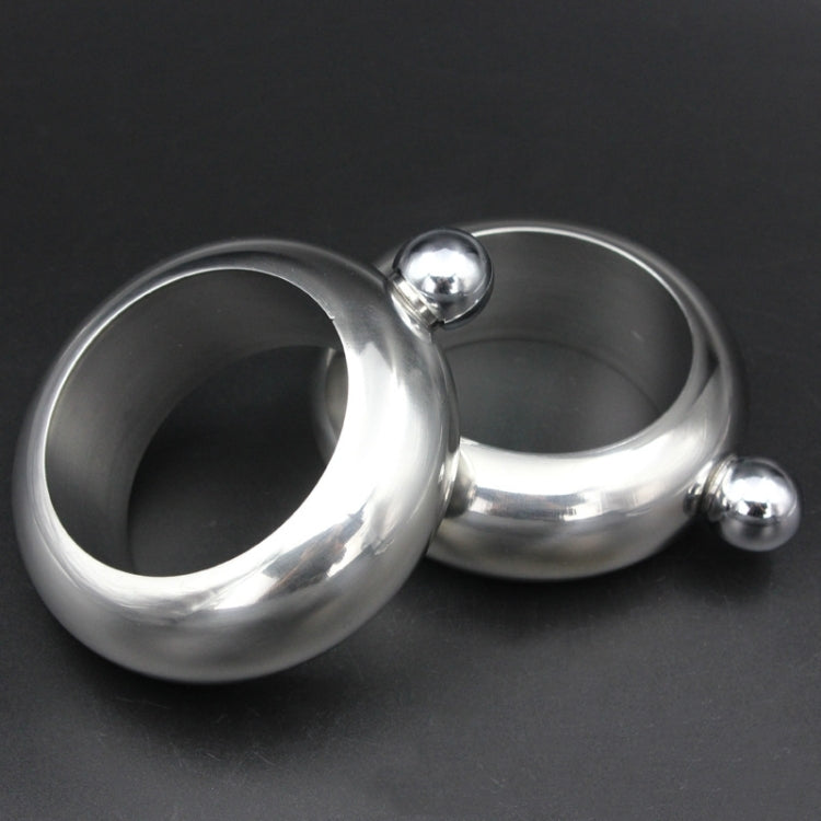 Fashion Creative 100ML Thickened Stainless Steel Bracelet Jug  3.5 Oz(Silver)