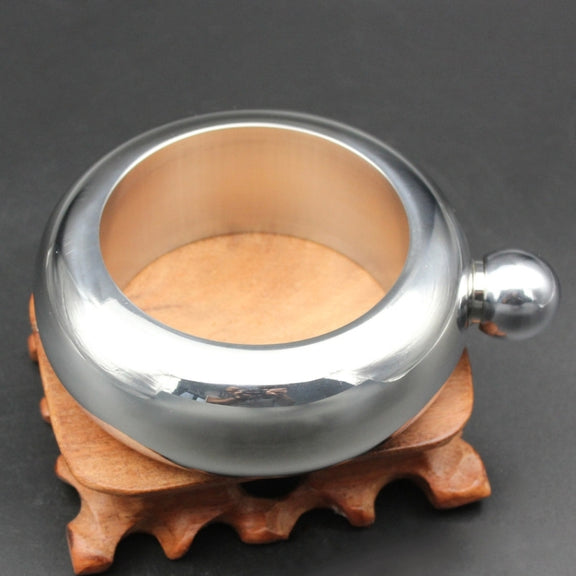 Fashion Creative 100ML Thickened Stainless Steel Bracelet Jug  3.5 Oz(Silver)