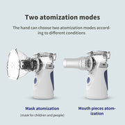 Portable Ultrasonic Nebulizer Mini Handheld Inhaler Respirator Health Care Home Machine Atomizer for Children