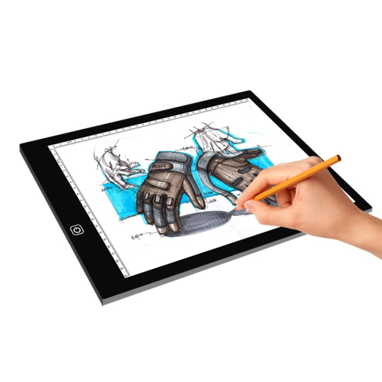 A4 Size LED Three Level of Brightness Dimmable Acrylic Copy Boards for Anime Sketch Drawing Sketchpad, with 1.5m USB Cable