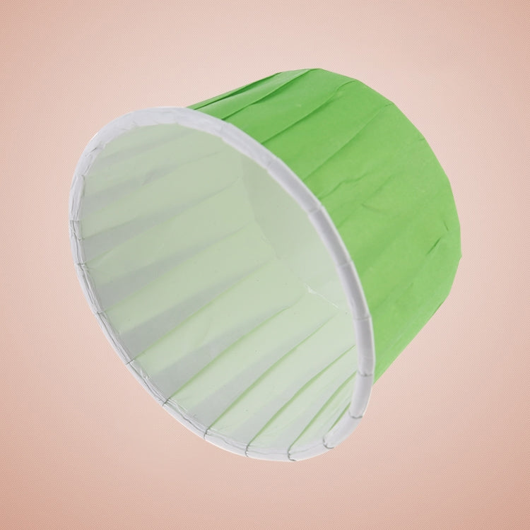 50pcs / Pack Round Lamination Cake Cup Muffin Cases Chocolate Cupcake Liner Baking Cup, Size: 5 x 3.8  x 3cm (Green)