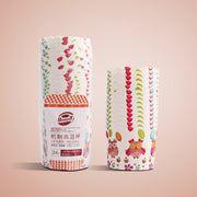 24pcs / Pack Round Lamination Cake Cup Muffin Cases Chocolate Cupcake Liner Baking Cup, Size: 7 x 6  x 5.5cm, Random Color Delivery