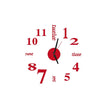 Lovelife WC37130 Acrylic English Digital DIY Stereo Wall Clock Wall Stick Clock (Red) - Wall Clock by PMc TechLife | Online Shopping South Africa | PMc TechLife | Buy Now Pay Later Mobicred