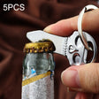 5 PCS Multi-function Skull Bottle Opener Key Chain Car Key Pendant, Size: 6.8x2.8cm - Key Rings by PMC TechLife | Online Shopping South Africa | PMC TechLife | Buy Now Pay Later Mobicred