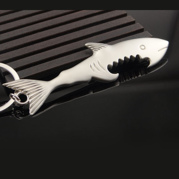 5 PCS Multi-function Shark Bottle Opener Key Chain Car Key Pendant, Size: 13.5x3cm