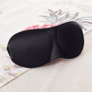 3D Portable Shading Sleep Rest Aid Cover Eye Patch Sleeping Mask Female Cute Eye Mask(Black)