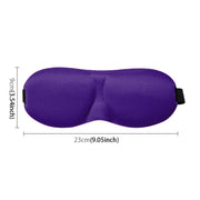 3D Portable Shading Sleep Rest Aid Cover Eye Patch Sleeping Mask Female Cute Eye Mask(Purple)