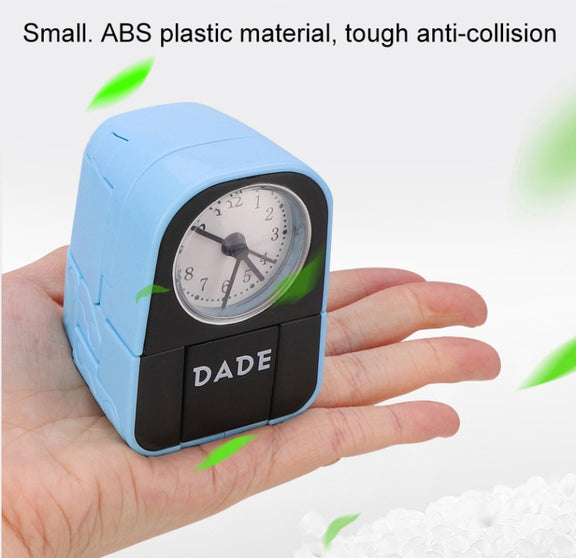 Mini Manual Child Deformation Alarm Clock Robot Toy (White)