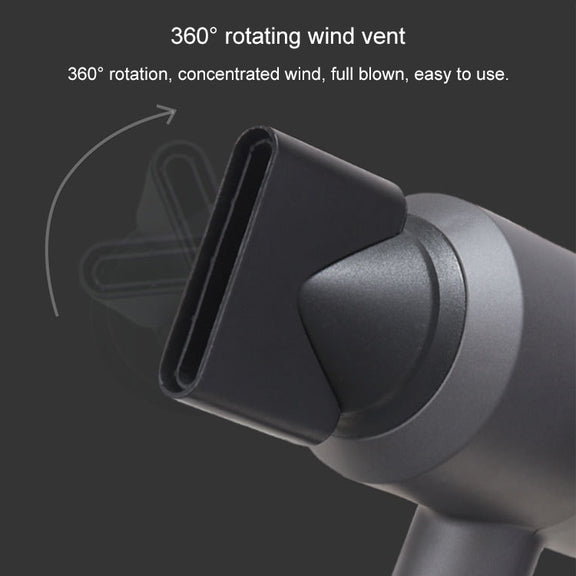 High-power 2000W Anionic Cold Hot Air Constant Temperature Hair Dryer, UK Plug(Grey+Blue)