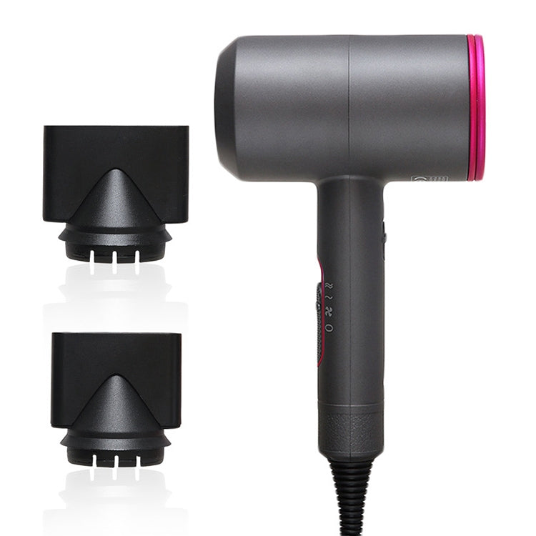 High-power 2000W Anionic Cold Hot Air Constant Temperature Hair Dryer, UK Plug(Red + Grey)