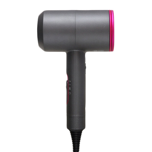 High-power Anionic Cold Hot Air Constant Temperature Hair Dryer, EU Plug(Red + Grey)