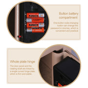 17E Home Mini Electronic Security Lock Box Wall Cabinet Safety Box with Coin-operated Function(Obsidian Black)