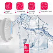 GYB001 Mini-ultrasonic Dishwasher Portable USB Charging Fruit Cleaner, Neutral Packaging(Blue)
