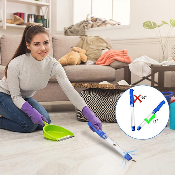 SK818 USB Charging Insects Bugs Suction Traps Electric Pest Spider Catcher with LED Light(Blue)