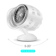 Portable Adjustable Mini USB Charging Air Convection Cycle Desktop Electric Fan Air Cooler, Support 2 Speed Control (Silver)