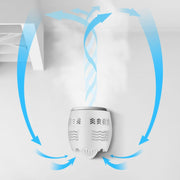 Portable Adjustable Mini USB Charging Air Convection Cycle Desktop Electric Fan Air Cooler, Support 2 Speed Control (Silver)