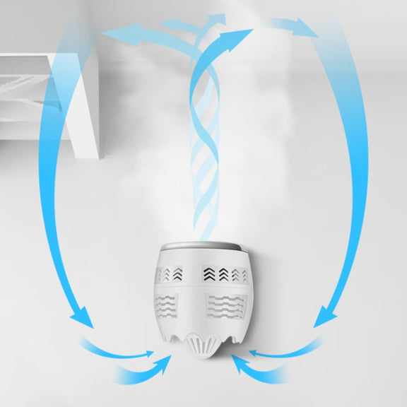 Portable Adjustable Mini USB Charging Air Convection Cycle Desktop Electric Fan Air Cooler, Support 2 Speed Control (Silver)
