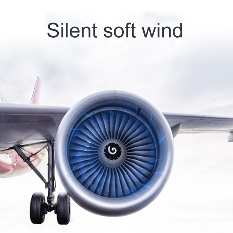 Portable Adjustable Mini USB Charging Air Convection Cycle Desktop Electric Fan Air Cooler, Support 2 Speed Control (Silver)