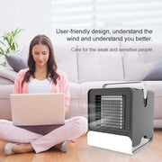 Spades A New Negative ion Air Conditioning Fan Household Humidification Air Cooler(Black)