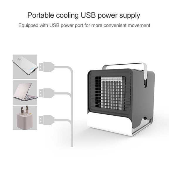 Spades A New Negative ion Air Conditioning Fan Household Humidification Air Cooler(Black)