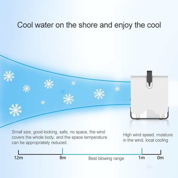 Spades A New Negative ion Air Conditioning Fan Household Humidification Air Cooler(Black)