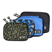 Portable Travel Organizer Storage Collection Bag Case Pouch Digital Gadget Electronic Accessories, Size: 25.7*18.5*1.2cm(Blue)