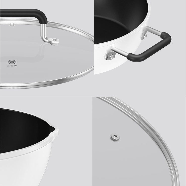 Original Xiaomi Youpin Non Stick Frying Pan Cooking Pot(White)