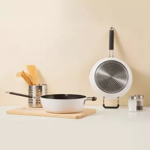Original Xiaomi Youpin Non Stick Frying Pan Cooking Pot(White)