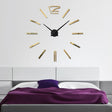 39 inch Bedroom Home Office Decoration Modern Frameless Large DIY 3D Mirror Wall Sticker Mute Clock(Gold) - DIY Clocks by PMc TechLife | Online Shopping South Africa | PMc TechLife | Buy Now Pay Later Mobicred