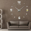 Bedroom Home Decoration Mirrored Number Frameless Large 3D DIY Wall Sticker Mute Clock, Size: 100*100cm(Silver) - DIY Clocks by PMc TechLife | Online Shopping South Africa | PMc TechLife | Buy Now Pay Later Mobicred