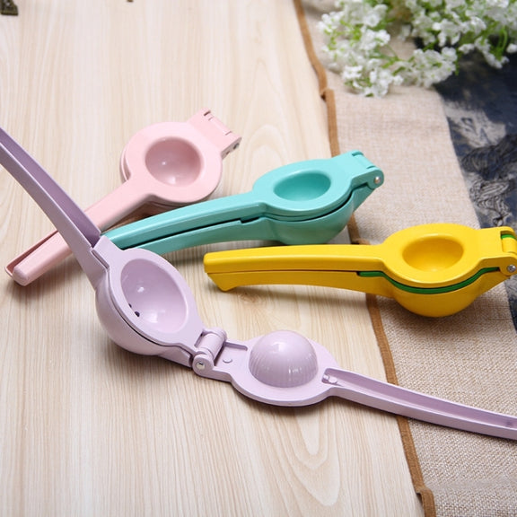 Aluminum Alloy Manual Dual Layers Lemon Juicer, Random Color Delivery