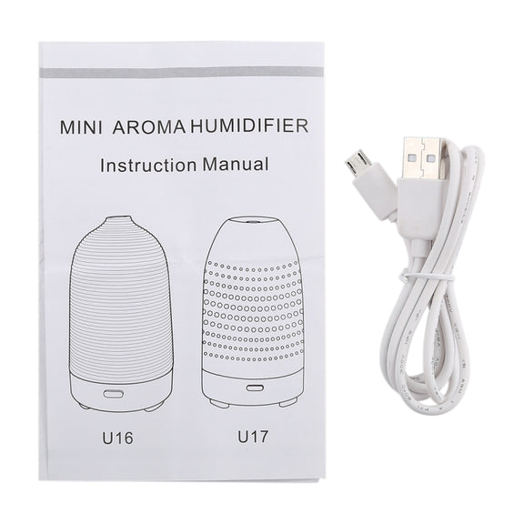 5W Capsule Shape Mini Humidifier with Colorful Light, Capacity: 50ml, DC 5V(White)