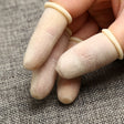 100pcs / Pack Antistatic Antislip Durable Fingertips Latex Protective Gloves, Size: L, 2.8*6.5cm(Khaki) - free shipping - PMC TechLife - Order now!