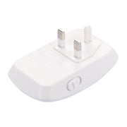 Electronic Ultrasonic Mosquito Rat Pest Control Repeller with LED Light, UK Plug, AC90V-250V(White)