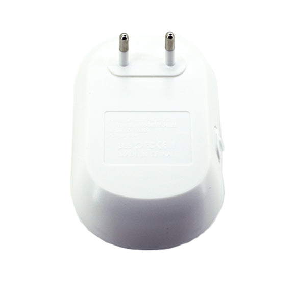 Electronic Ultrasonic Mosquito Rat Pest Control Repeller with LED Light, EU Plug AC90V-250V (White+Blue)